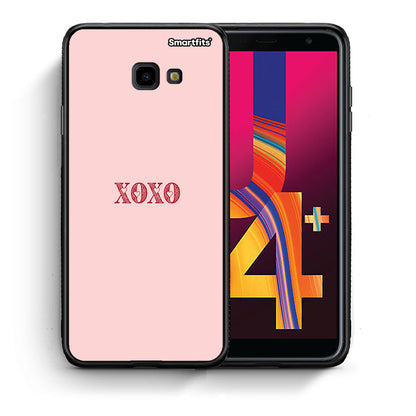 Θήκη Samsung J4 Plus XOXO Love από τη Smartfits με σχέδιο στο πίσω μέρος και μαύρο περίβλημα | Samsung J4 Plus XOXO Love case with colorful back and black bezels