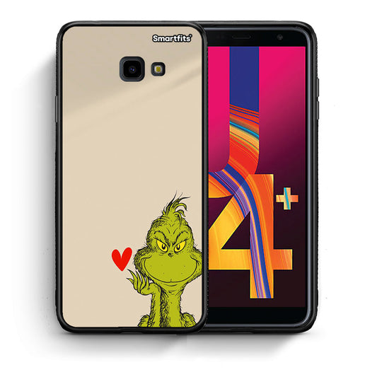 Θήκη Samsung J4 Plus Xmas Grinch από τη Smartfits με σχέδιο στο πίσω μέρος και μαύρο περίβλημα | Samsung J4 Plus Xmas Grinch case with colorful back and black bezels