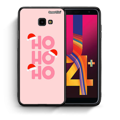 Θήκη Samsung J4 Plus Xmas Ho Ho Ho από τη Smartfits με σχέδιο στο πίσω μέρος και μαύρο περίβλημα | Samsung J4 Plus Xmas Ho Ho Ho case with colorful back and black bezels
