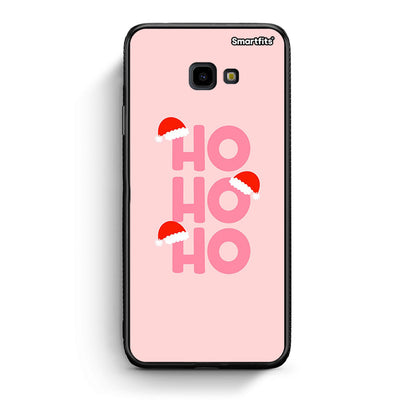 Samsung J4 Plus Xmas Ho Ho Ho θήκη από τη Smartfits με σχέδιο στο πίσω μέρος και μαύρο περίβλημα | Smartphone case with colorful back and black bezels by Smartfits