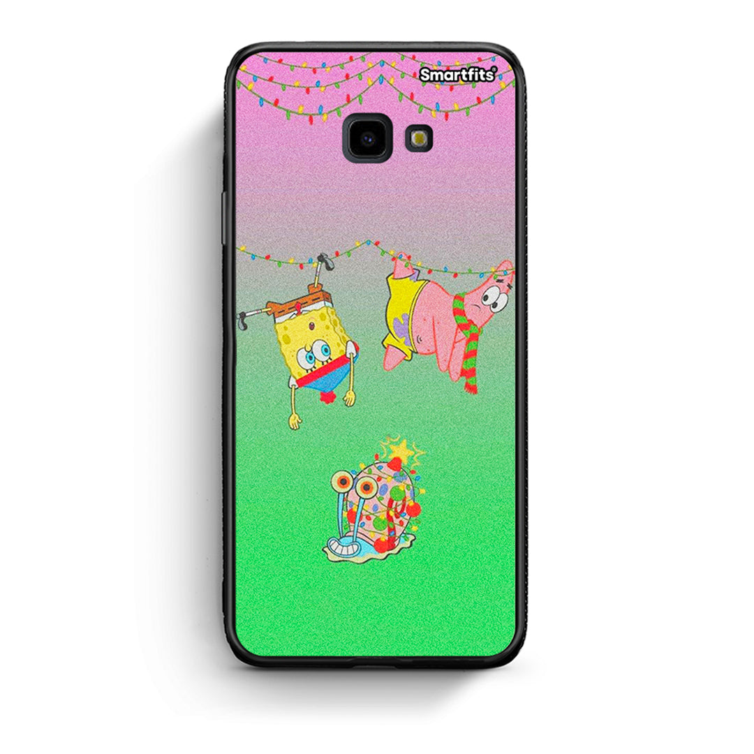 Samsung J4 Plus Xmas Lights θήκη από τη Smartfits με σχέδιο στο πίσω μέρος και μαύρο περίβλημα | Smartphone case with colorful back and black bezels by Smartfits