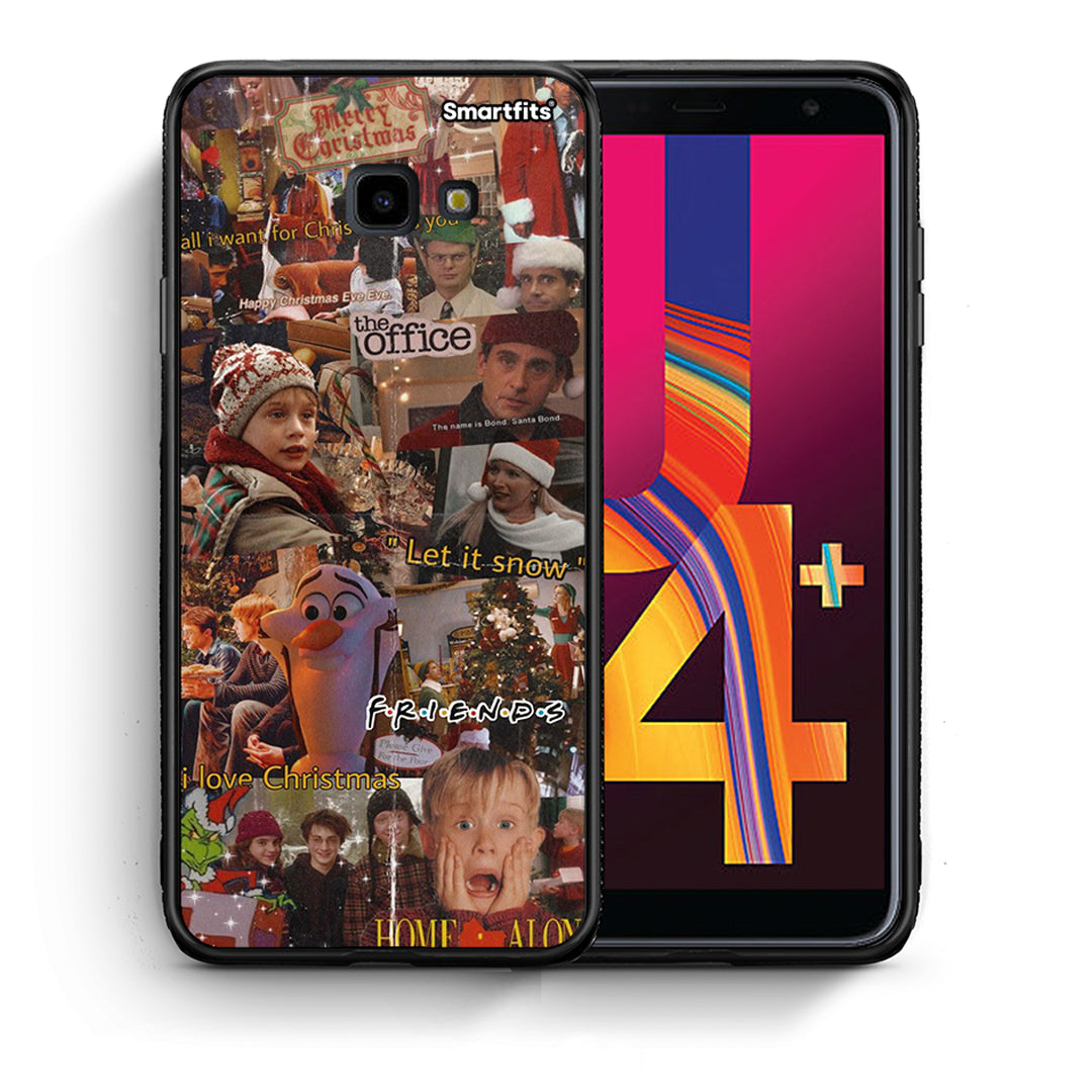 Θήκη Samsung J4 Plus Xmas Wishes από τη Smartfits με σχέδιο στο πίσω μέρος και μαύρο περίβλημα | Samsung J4 Plus Xmas Wishes case with colorful back and black bezels