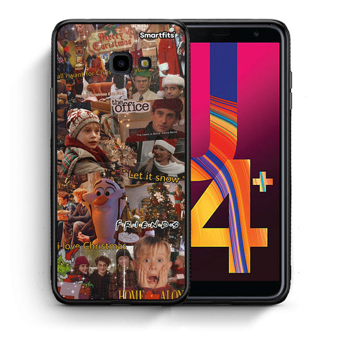Θήκη Samsung J4 Plus Xmas Wishes από τη Smartfits με σχέδιο στο πίσω μέρος και μαύρο περίβλημα | Samsung J4 Plus Xmas Wishes case with colorful back and black bezels