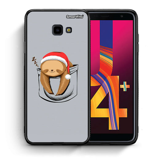 Θήκη Samsung J4 Plus Xmas Zzzz από τη Smartfits με σχέδιο στο πίσω μέρος και μαύρο περίβλημα | Samsung J4 Plus Xmas Zzzz case with colorful back and black bezels