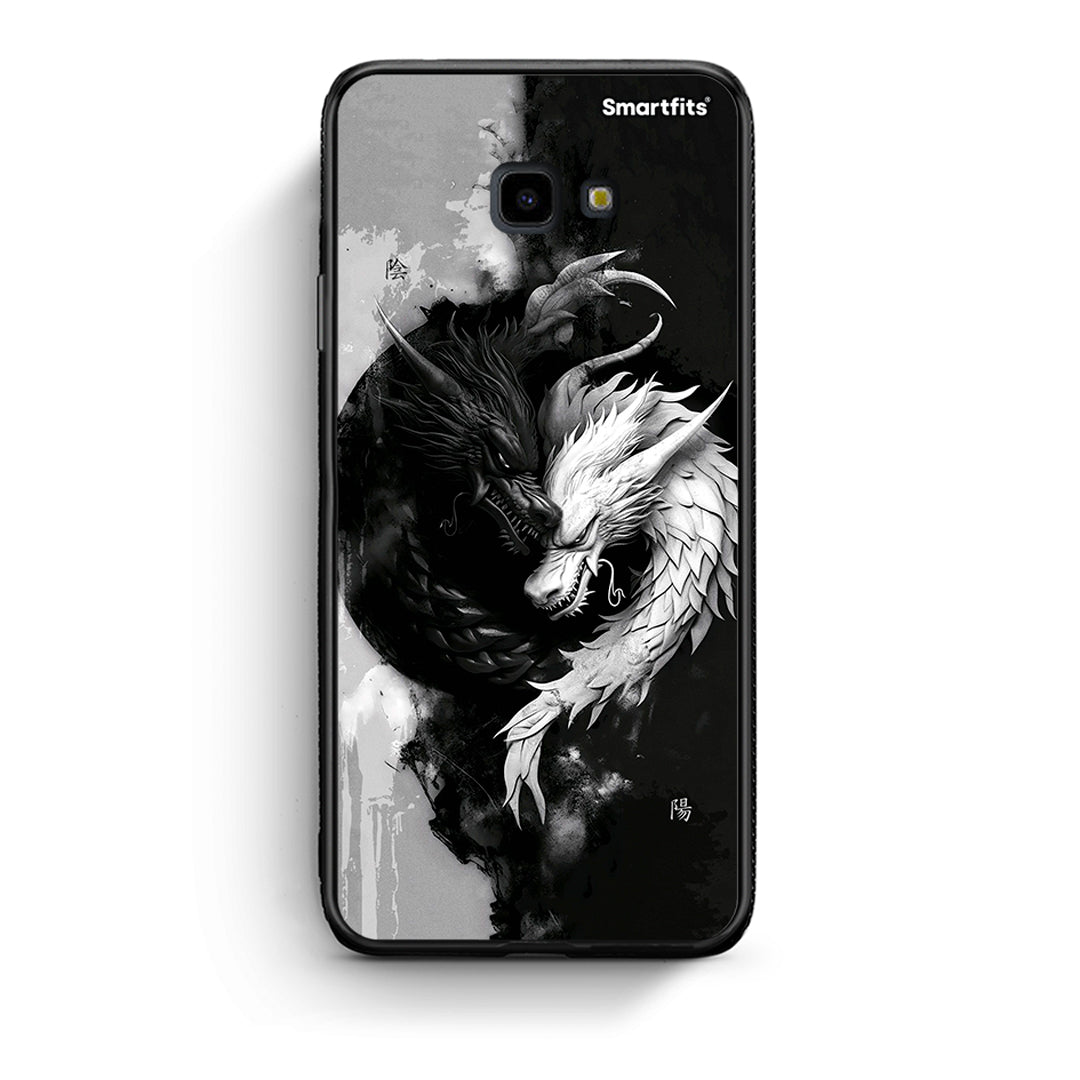 Samsung J4 Plus Yin Yang Θήκη από τη Smartfits με σχέδιο στο πίσω μέρος και μαύρο περίβλημα | Smartphone case with colorful back and black bezels by Smartfits
