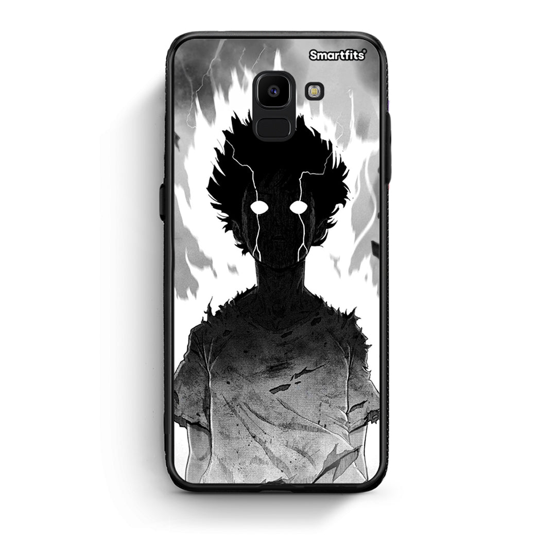 samsung J6 Anime Boy Θήκη από τη Smartfits με σχέδιο στο πίσω μέρος και μαύρο περίβλημα | Smartphone case with colorful back and black bezels by Smartfits