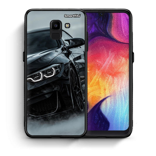 Θήκη Samsung J6 Black BMW από τη Smartfits με σχέδιο στο πίσω μέρος και μαύρο περίβλημα | Samsung J6 Black BMW case with colorful back and black bezels