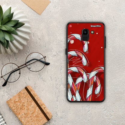 Candy Cane - Samsung Galaxy J6 θήκη