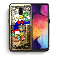 Thumbnail for Θήκη Samsung J6 Duck Money από τη Smartfits με σχέδιο στο πίσω μέρος και μαύρο περίβλημα | Samsung J6 Duck Money case with colorful back and black bezels