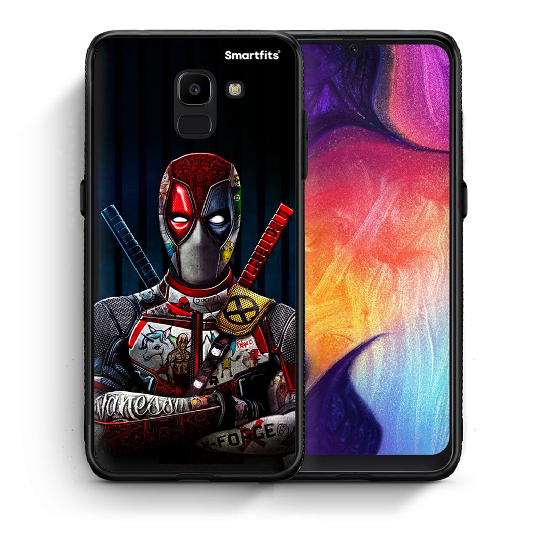 Θήκη Samsung J6 Funny Guy από τη Smartfits με σχέδιο στο πίσω μέρος και μαύρο περίβλημα | Samsung J6 Funny Guy case with colorful back and black bezels