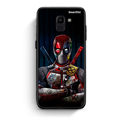 samsung J6 Funny Guy θήκη από τη Smartfits με σχέδιο στο πίσω μέρος και μαύρο περίβλημα | Smartphone case with colorful back and black bezels by Smartfits