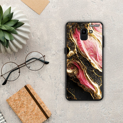 Glamorous Pink Marble - Samsung Galaxy J6 θήκη