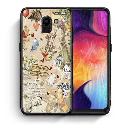 Θήκη Samsung J6 Happy Friends από τη Smartfits με σχέδιο στο πίσω μέρος και μαύρο περίβλημα | Samsung J6 Happy Friends case with colorful back and black bezels