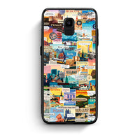 Thumbnail for samsung J6 Live To Travel θήκη από τη Smartfits με σχέδιο στο πίσω μέρος και μαύρο περίβλημα | Smartphone case with colorful back and black bezels by Smartfits