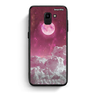 Thumbnail for samsung J6 Pink Moon Θήκη από τη Smartfits με σχέδιο στο πίσω μέρος και μαύρο περίβλημα | Smartphone case with colorful back and black bezels by Smartfits