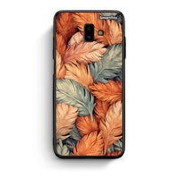 Thumbnail for samsung J6+ Autumn Leaves Θήκη από τη Smartfits με σχέδιο στο πίσω μέρος και μαύρο περίβλημα | Smartphone case with colorful back and black bezels by Smartfits