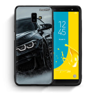 Thumbnail for Θήκη Samsung J6+ Black BMW από τη Smartfits με σχέδιο στο πίσω μέρος και μαύρο περίβλημα | Samsung J6+ Black BMW case with colorful back and black bezels