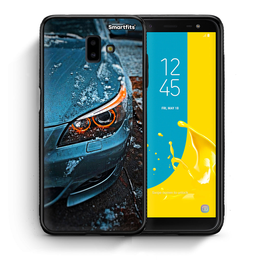 Θήκη Samsung J6+ Bmw E60 από τη Smartfits με σχέδιο στο πίσω μέρος και μαύρο περίβλημα | Samsung J6+ Bmw E60 case with colorful back and black bezels