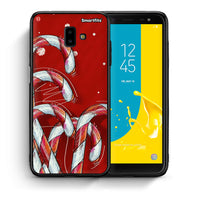 Thumbnail for Θήκη Samsung J6+ Candy Cane από τη Smartfits με σχέδιο στο πίσω μέρος και μαύρο περίβλημα | Samsung J6+ Candy Cane case with colorful back and black bezels