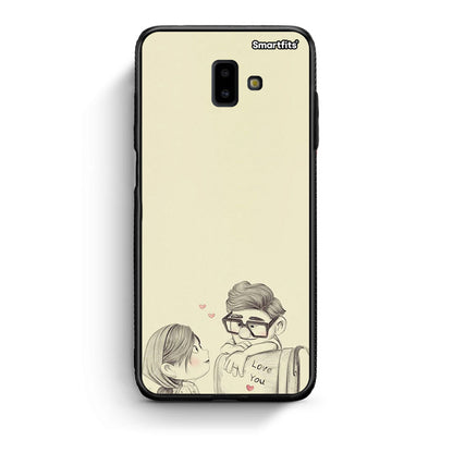 samsung J6+ Carl And Ellie θήκη από τη Smartfits με σχέδιο στο πίσω μέρος και μαύρο περίβλημα | Smartphone case with colorful back and black bezels by Smartfits