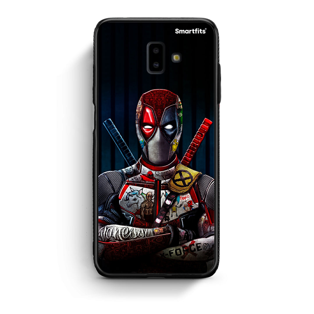 samsung J6+ Funny Guy θήκη από τη Smartfits με σχέδιο στο πίσω μέρος και μαύρο περίβλημα | Smartphone case with colorful back and black bezels by Smartfits