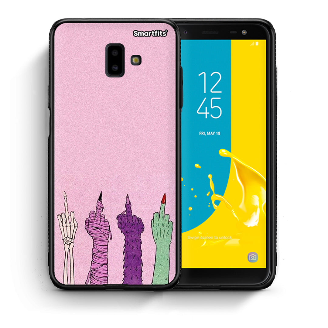 Θήκη Samsung J6+ Halloween Be A Lady από τη Smartfits με σχέδιο στο πίσω μέρος και μαύρο περίβλημα | Samsung J6+ Halloween Be A Lady case with colorful back and black bezels