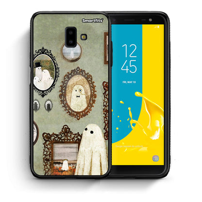 Θήκη Samsung J6+ Halloween Ghost Season από τη Smartfits με σχέδιο στο πίσω μέρος και μαύρο περίβλημα | Samsung J6+ Halloween Ghost Season case with colorful back and black bezels