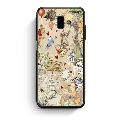 samsung J6+ Happy Friends θήκη από τη Smartfits με σχέδιο στο πίσω μέρος και μαύρο περίβλημα | Smartphone case with colorful back and black bezels by Smartfits