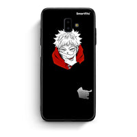 Thumbnail for samsung J6+ Itadori Anime θήκη από τη Smartfits με σχέδιο στο πίσω μέρος και μαύρο περίβλημα | Smartphone case with colorful back and black bezels by Smartfits