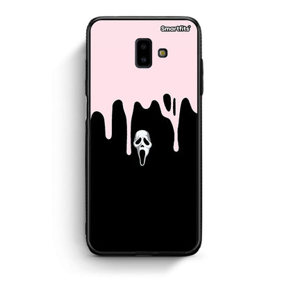 samsung J6+ Melting Halloween Mask Θήκη από τη Smartfits με σχέδιο στο πίσω μέρος και μαύρο περίβλημα | Smartphone case with colorful back and black bezels by Smartfits