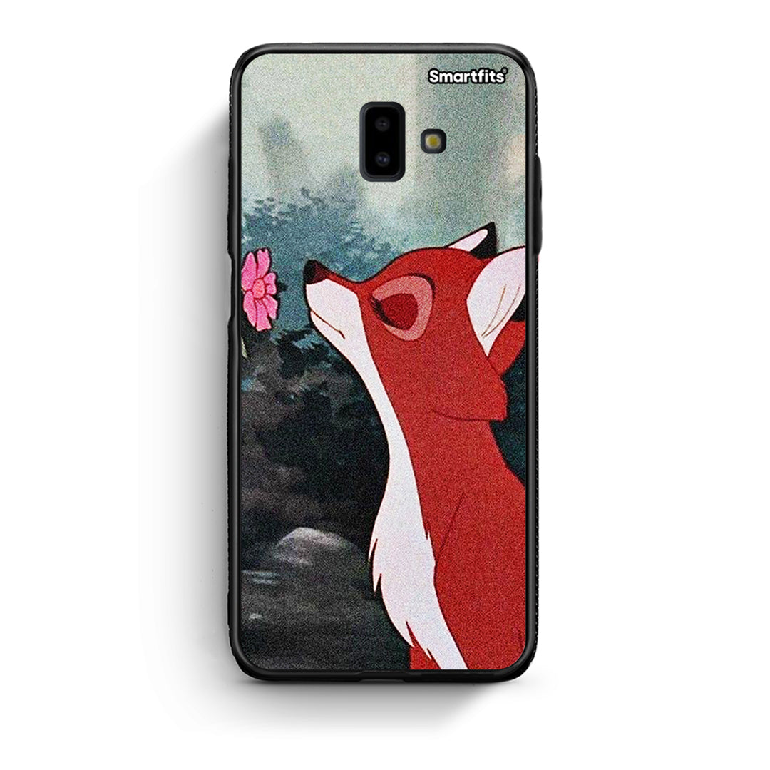 samsung J6+ Tod And Vixey Love 2 θήκη από τη Smartfits με σχέδιο στο πίσω μέρος και μαύρο περίβλημα | Smartphone case with colorful back and black bezels by Smartfits
