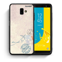 Thumbnail for Θήκη Samsung J6+ Where Next από τη Smartfits με σχέδιο στο πίσω μέρος και μαύρο περίβλημα | Samsung J6+ Where Next case with colorful back and black bezels