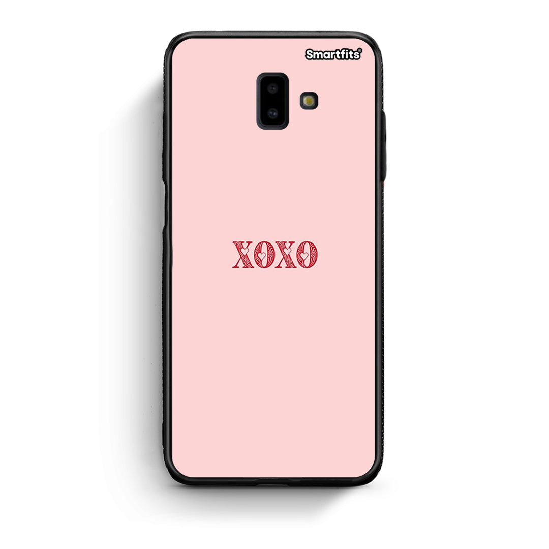 samsung J6+ XOXO Love θήκη από τη Smartfits με σχέδιο στο πίσω μέρος και μαύρο περίβλημα | Smartphone case with colorful back and black bezels by Smartfits