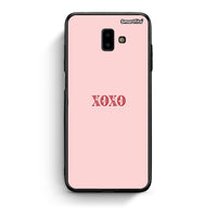 Thumbnail for samsung J6+ XOXO Love θήκη από τη Smartfits με σχέδιο στο πίσω μέρος και μαύρο περίβλημα | Smartphone case with colorful back and black bezels by Smartfits