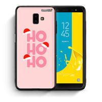 Thumbnail for Θήκη Samsung J6+ Xmas Ho Ho Ho από τη Smartfits με σχέδιο στο πίσω μέρος και μαύρο περίβλημα | Samsung J6+ Xmas Ho Ho Ho case with colorful back and black bezels