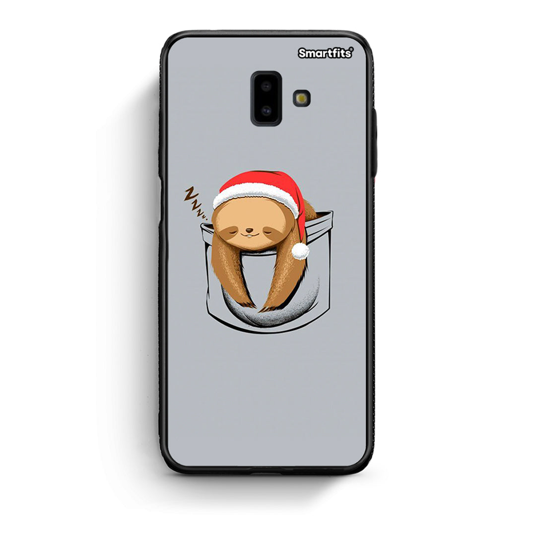 samsung J6+ Xmas Zzzz θήκη από τη Smartfits με σχέδιο στο πίσω μέρος και μαύρο περίβλημα | Smartphone case with colorful back and black bezels by Smartfits