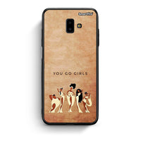 Thumbnail for samsung J6+ You Go Girl θήκη από τη Smartfits με σχέδιο στο πίσω μέρος και μαύρο περίβλημα | Smartphone case with colorful back and black bezels by Smartfits