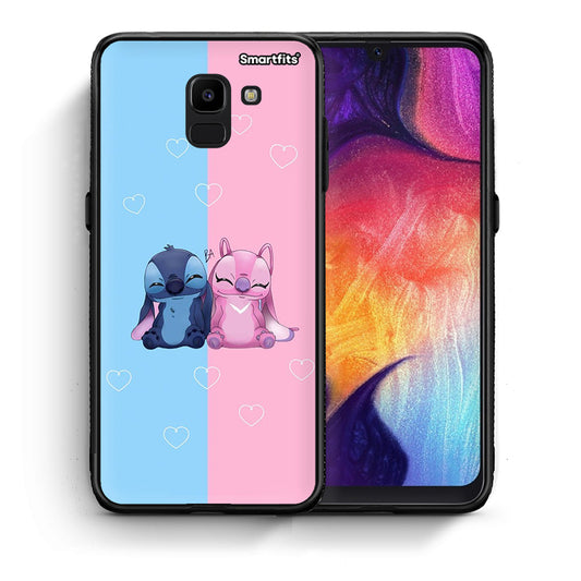 Θήκη Samsung J6 Stitch And Angel από τη Smartfits με σχέδιο στο πίσω μέρος και μαύρο περίβλημα | Samsung J6 Stitch And Angel case with colorful back and black bezels