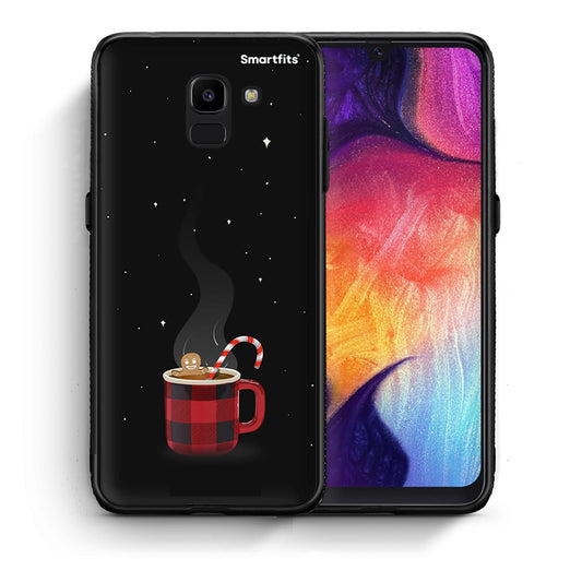 Θήκη Samsung J6 Xmas Bathing από τη Smartfits με σχέδιο στο πίσω μέρος και μαύρο περίβλημα | Samsung J6 Xmas Bathing case with colorful back and black bezels