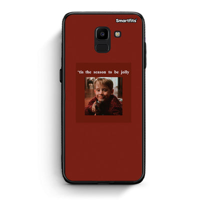 samsung J6 Xmas Ultimate Spirit θήκη από τη Smartfits με σχέδιο στο πίσω μέρος και μαύρο περίβλημα | Smartphone case with colorful back and black bezels by Smartfits
