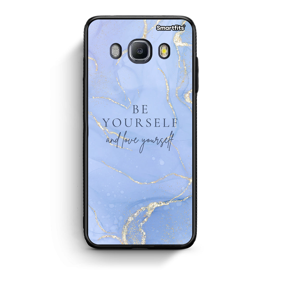 Samsung J7 2016 Be Yourself θήκη από τη Smartfits με σχέδιο στο πίσω μέρος και μαύρο περίβλημα | Smartphone case with colorful back and black bezels by Smartfits