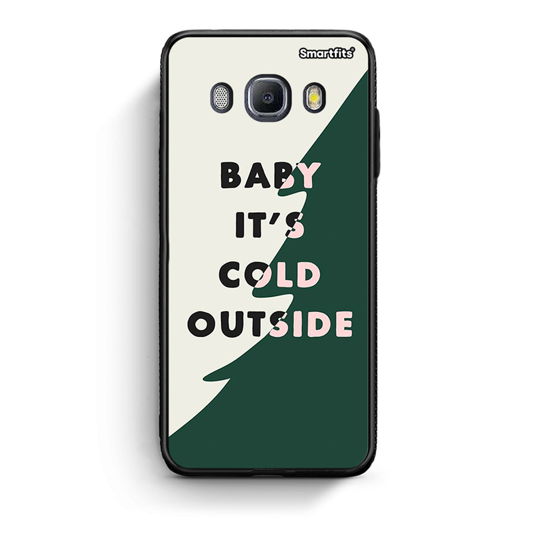 Samsung J7 2016 Cold Outside θήκη από τη Smartfits με σχέδιο στο πίσω μέρος και μαύρο περίβλημα | Smartphone case with colorful back and black bezels by Smartfits