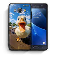 Thumbnail for Θήκη Samsung J7 2016 Duck Face από τη Smartfits με σχέδιο στο πίσω μέρος και μαύρο περίβλημα | Samsung J7 2016 Duck Face case with colorful back and black bezels