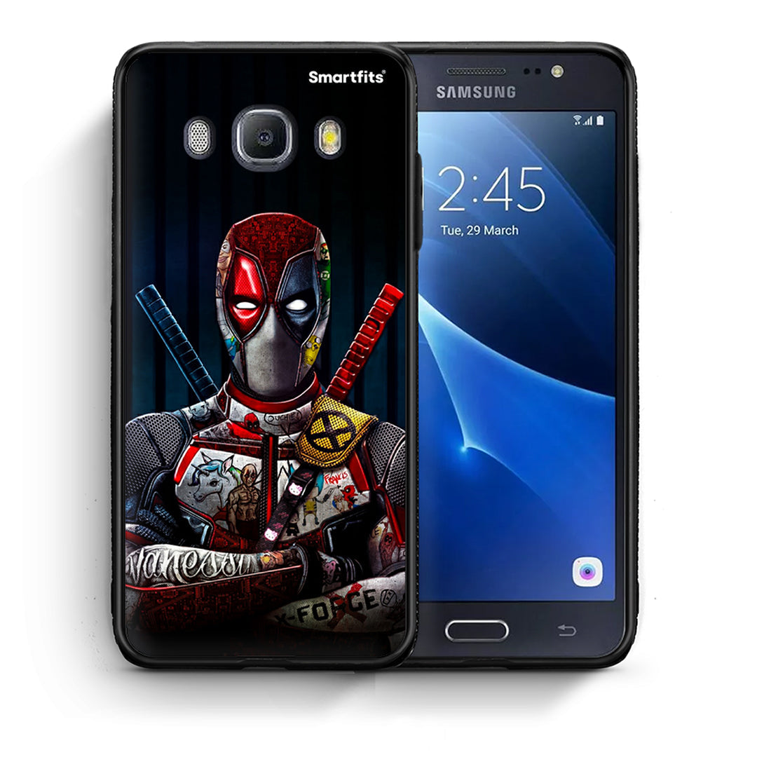 Θήκη Samsung J7 2016 Funny Guy από τη Smartfits με σχέδιο στο πίσω μέρος και μαύρο περίβλημα | Samsung J7 2016 Funny Guy case with colorful back and black bezels