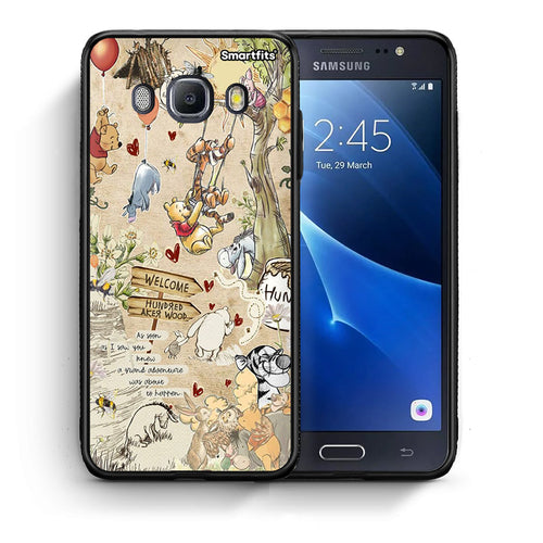 Θήκη Samsung J7 2016 Happy Friends από τη Smartfits με σχέδιο στο πίσω μέρος και μαύρο περίβλημα | Samsung J7 2016 Happy Friends case with colorful back and black bezels