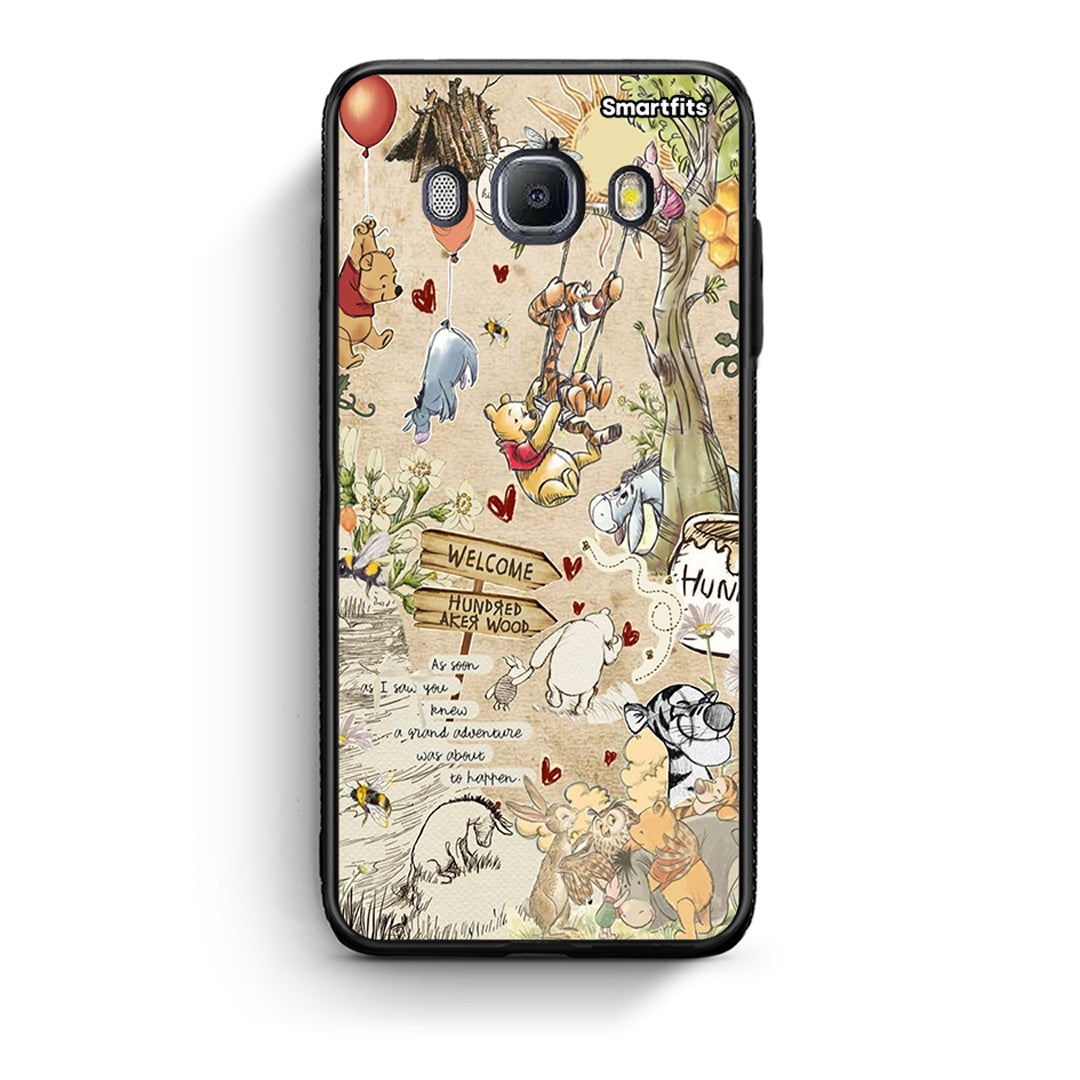 Samsung J7 2016 Happy Friends θήκη από τη Smartfits με σχέδιο στο πίσω μέρος και μαύρο περίβλημα | Smartphone case with colorful back and black bezels by Smartfits