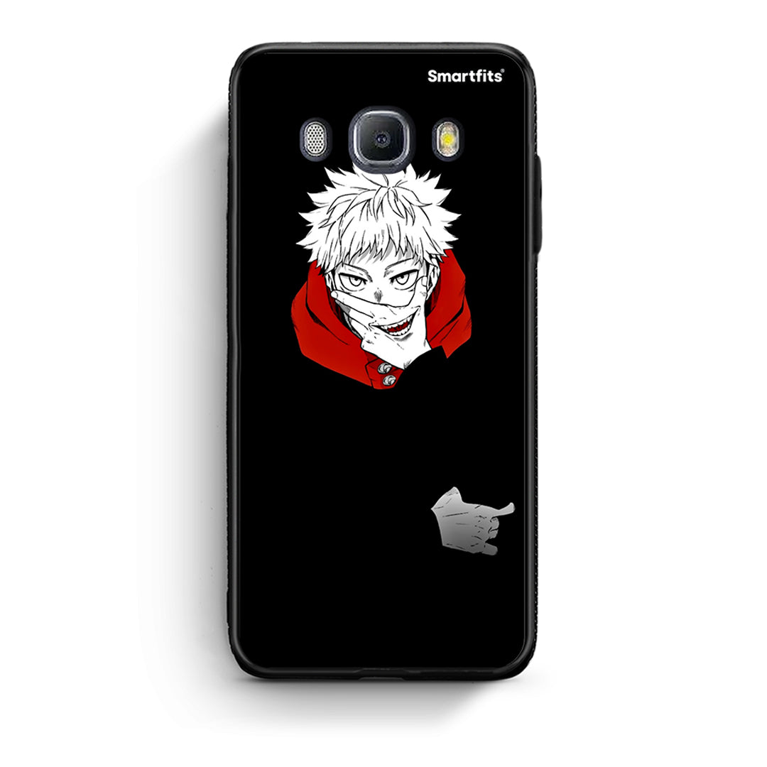 Samsung J7 2016 Itadori Anime θήκη από τη Smartfits με σχέδιο στο πίσω μέρος και μαύρο περίβλημα | Smartphone case with colorful back and black bezels by Smartfits