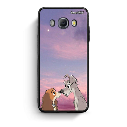 Samsung J7 2016 Lady And Tramp θήκη από τη Smartfits με σχέδιο στο πίσω μέρος και μαύρο περίβλημα | Smartphone case with colorful back and black bezels by Smartfits