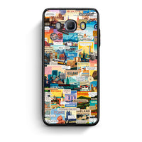 Thumbnail for Samsung J7 2016 Live To Travel θήκη από τη Smartfits με σχέδιο στο πίσω μέρος και μαύρο περίβλημα | Smartphone case with colorful back and black bezels by Smartfits