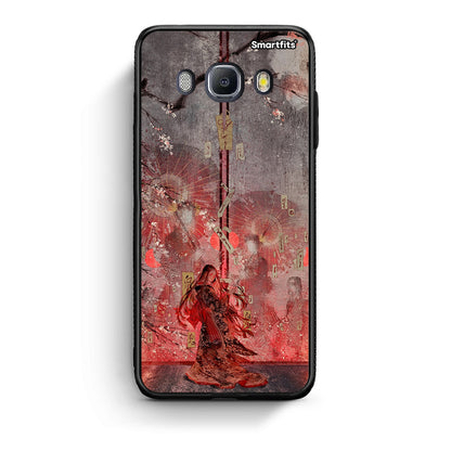 Samsung J7 2016 Nezuko Kamado θήκη από τη Smartfits με σχέδιο στο πίσω μέρος και μαύρο περίβλημα | Smartphone case with colorful back and black bezels by Smartfits